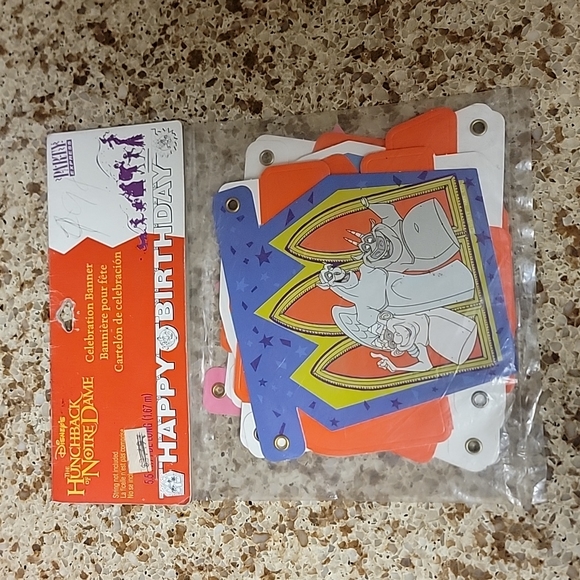 HUNCHBACK OF NOTRE DAME HAPPY BIRTHDAY BANNER ~ Party Supplies Decorations Paper - Picture 1 of 3